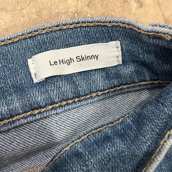 FRAME Le High Skinny Braided Jean Sandbar Wash—size 26 - Picture 6 of 11